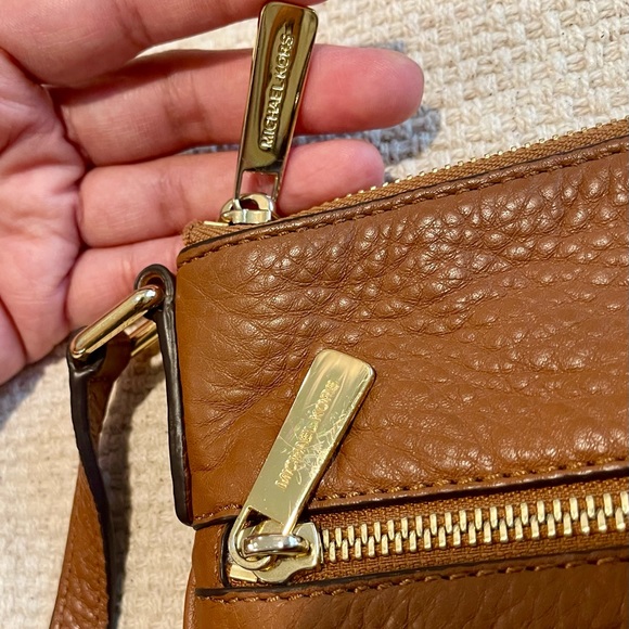 Michael Kors Brown Leather Crossbody Bag - Picture 6 of 13